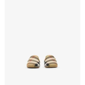 Booties i nylonblandning med rutmönster