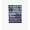Bred EKD Check-sjal i ull och silke Bred EKD Check-sjal i ull och silke