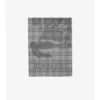 Bred EKD Check-sjal i ull och silke Bred EKD Check-sjal i ull och silke