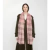 Bred EKD Check-sjal i ull och silke Bred EKD Check-sjal i ull och silke