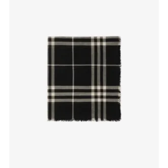 Bred rutig ullscarf