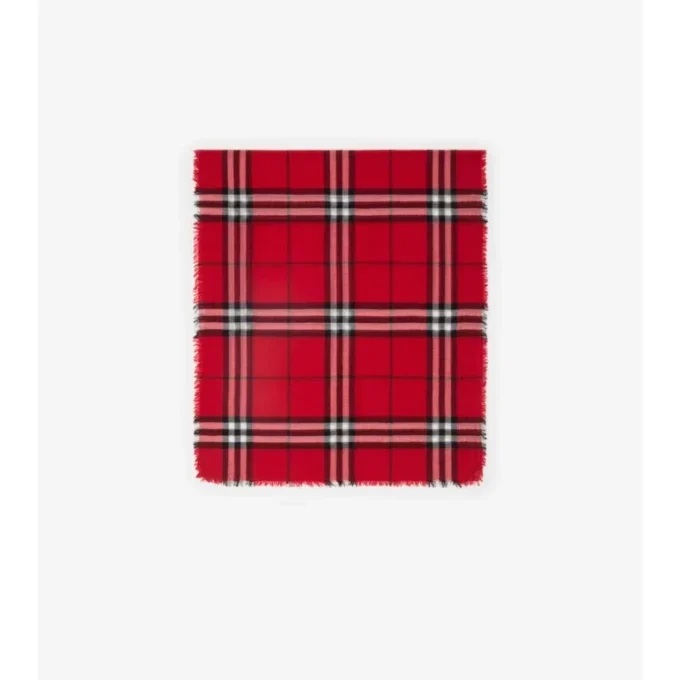 Bred rutig ullscarf
