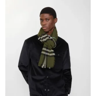 Bred rutig ullscarf