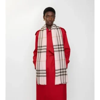 Bred rutig ullscarf