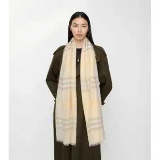 Bred rutig ullscarf