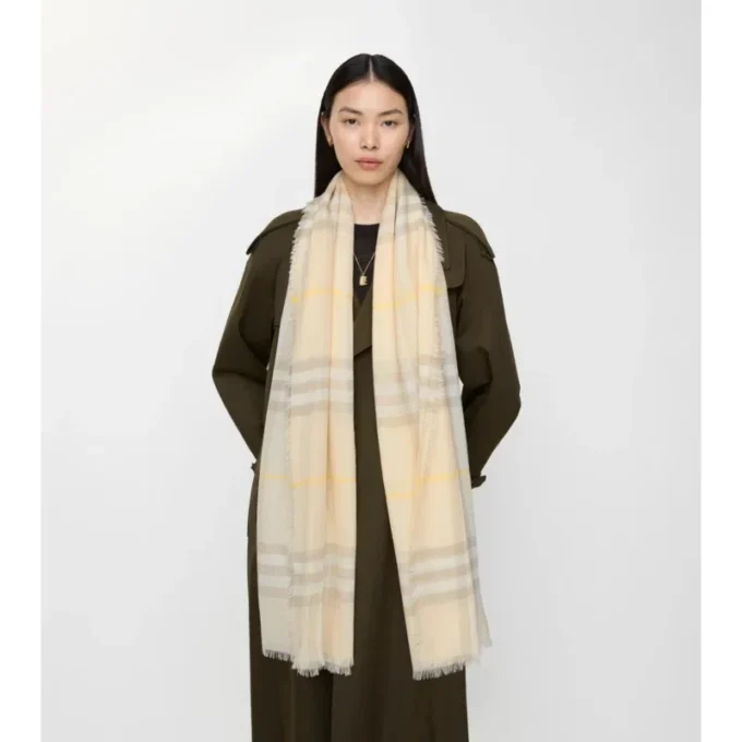 Bred rutig ullscarf Bred rutig ullscarf