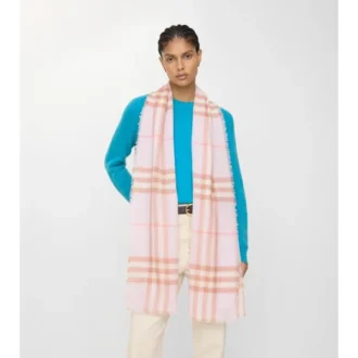 Bred rutig ullscarf