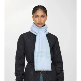 Bred rutig ullscarf