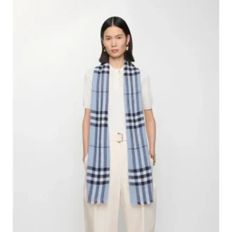 Bred rutig ullscarf