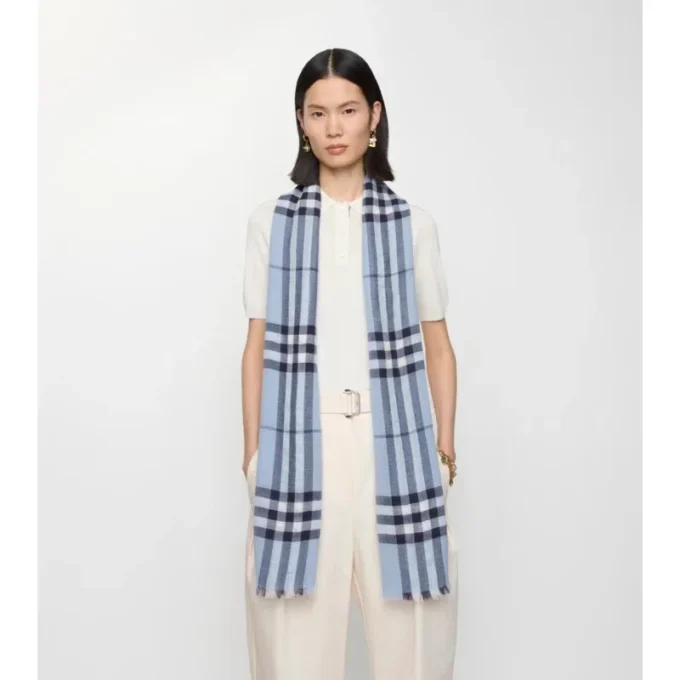 Bred rutig ullscarf Bred rutig ullscarf