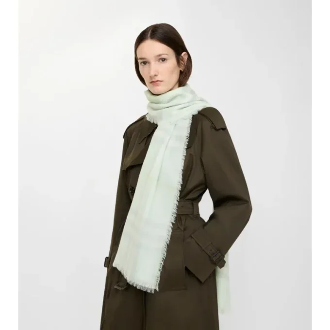 Bred rutig ullscarf
