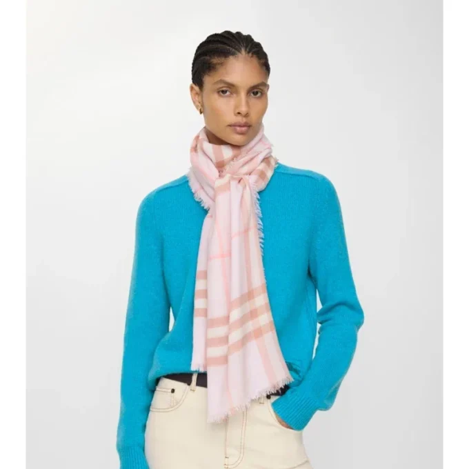 Bred rutig ullscarf Bred rutig ullscarf