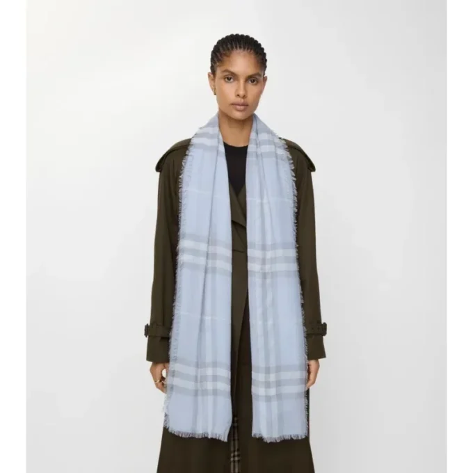 Bred rutig ullscarf Bred rutig ullscarf