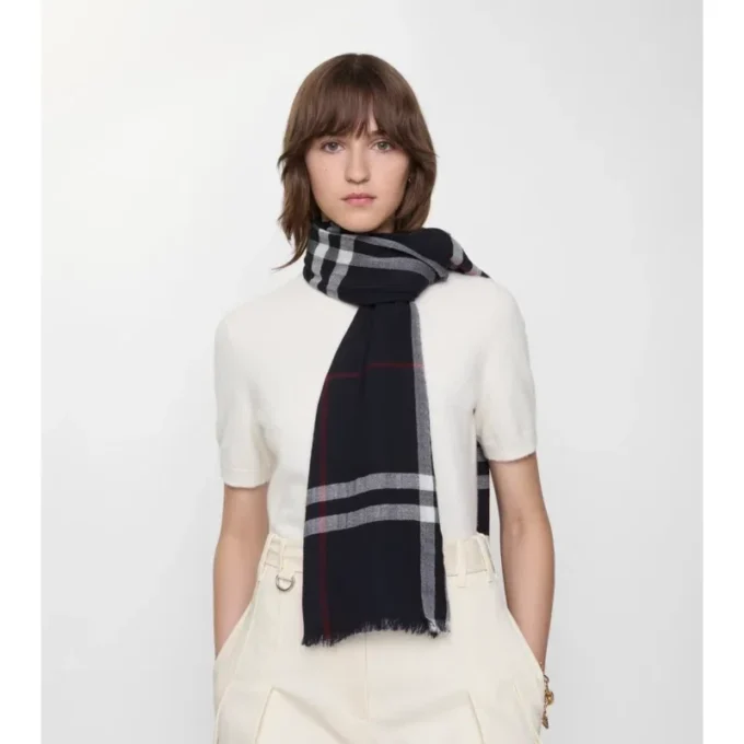 Bred rutig ullscarf Bred rutig ullscarf