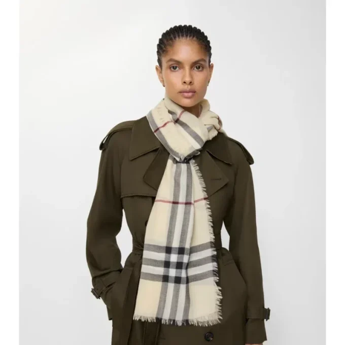 Bred rutig ullscarf Bred rutig ullscarf