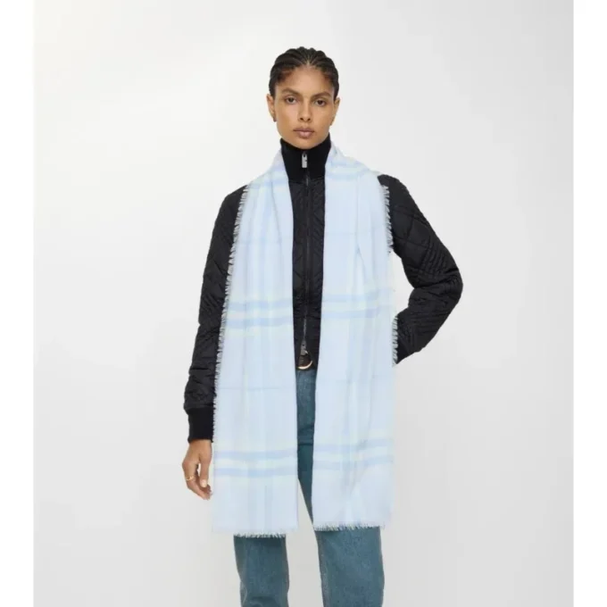 Bred rutig ullscarf Bred rutig ullscarf