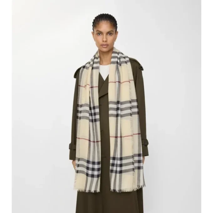 Bred rutig ullscarf Bred rutig ullscarf