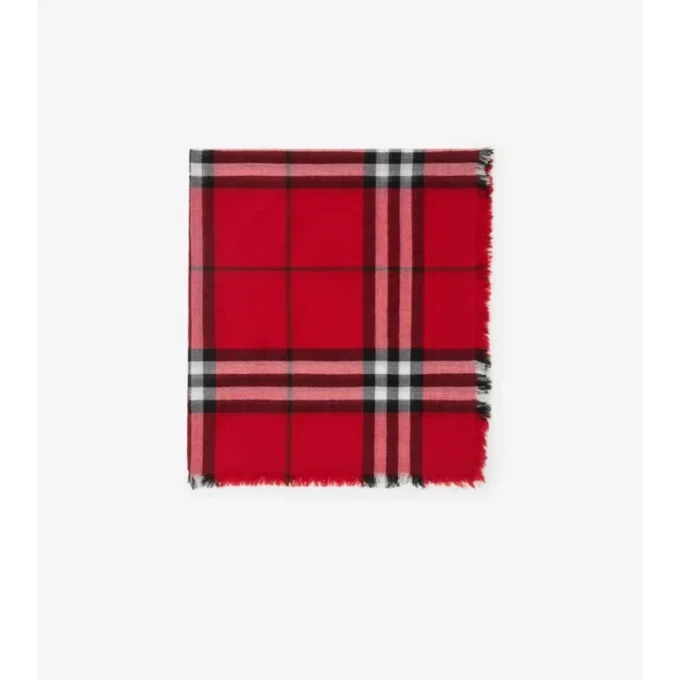 Bred rutig ullscarf