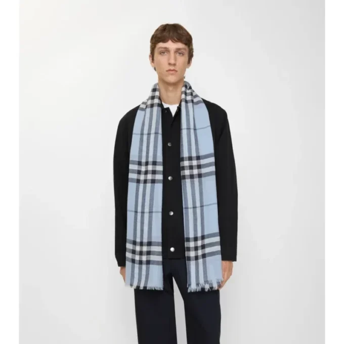 Bred rutig ullscarf Bred rutig ullscarf