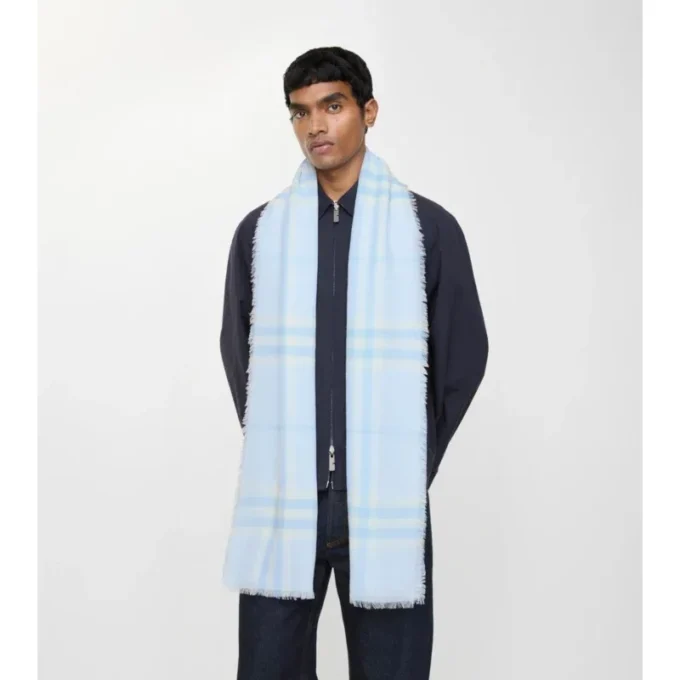 Bred rutig ullscarf Bred rutig ullscarf