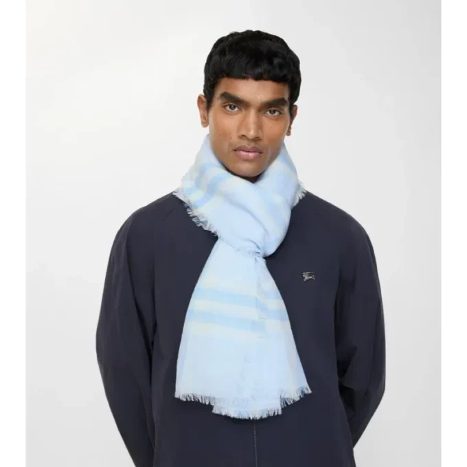 Bred rutig ullscarf Bred rutig ullscarf