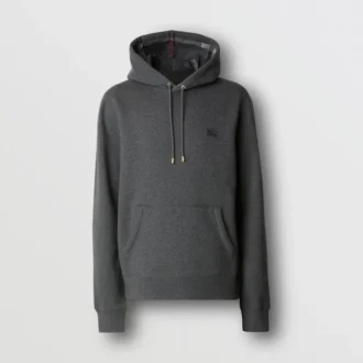 Broderad EKD-hoodie i bomullsblandning