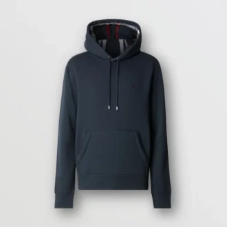 Broderad EKD-hoodie i bomullsblandning