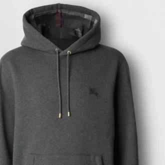 Broderad EKD-hoodie i bomullsblandning