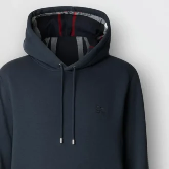 Broderad EKD-hoodie i bomullsblandning