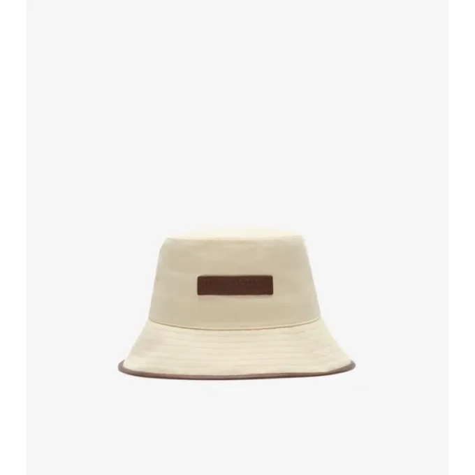 Bucket hat i Gabardine med logotyp