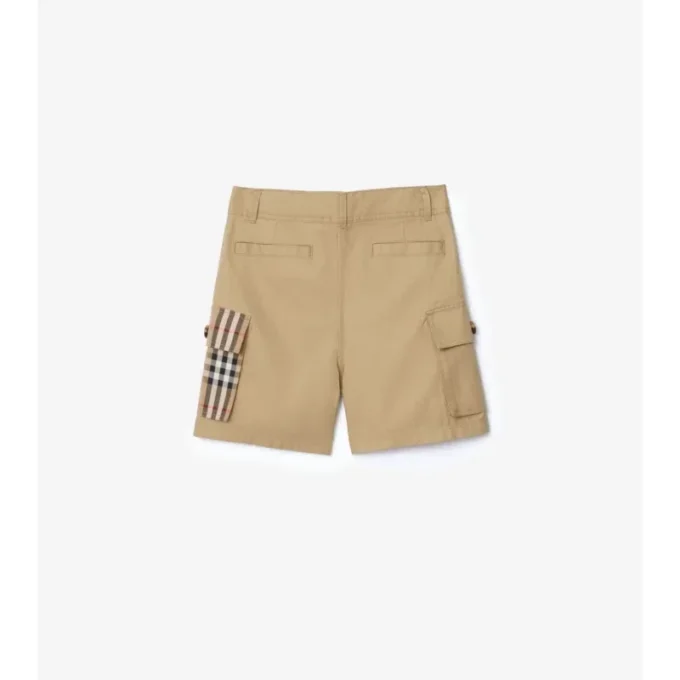 Cargoshorts i bomull med rutmönster Cargoshorts i bomull med rutmönster