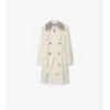 Castleford-Trench Coat i mellanglängd med rutmönstrad krage Castleford-Trench Coat i mellanglängd med rutmönstrad krage