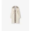 Castleford-Trench Coat i mellanglängd med rutmönstrad krage Castleford-Trench Coat i mellanglängd med rutmönstrad krage