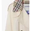 Castleford-Trench Coat i mellanglängd med rutmönstrad krage Castleford-Trench Coat i mellanglängd med rutmönstrad krage