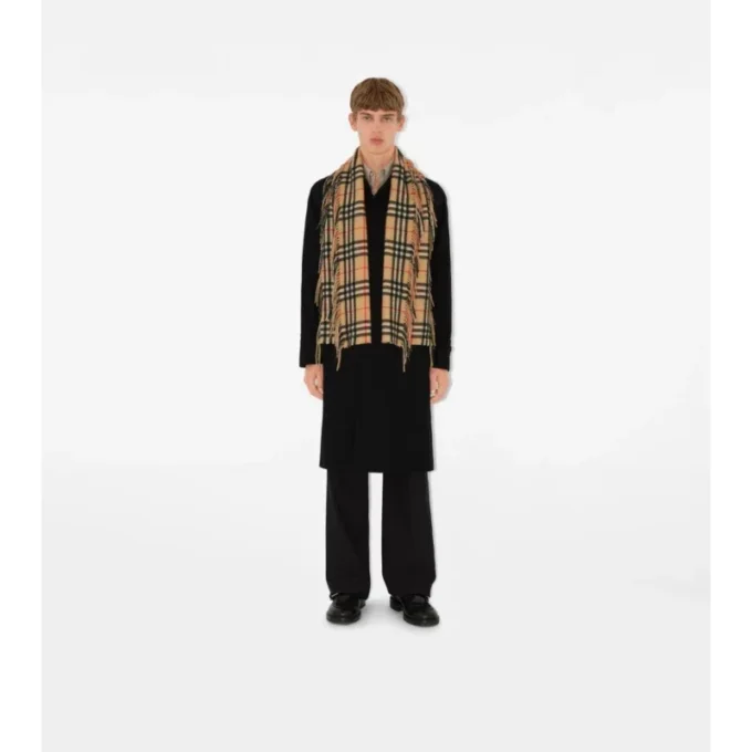 Check Cashmere Happy Scarf Check Cashmere Happy Scarf