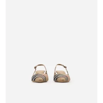 Check Dame Slingback Pumps 