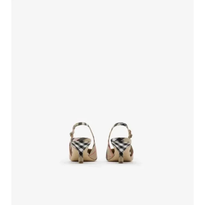 Check Dame Slingback Pumps Check Dame Slingback Pumps