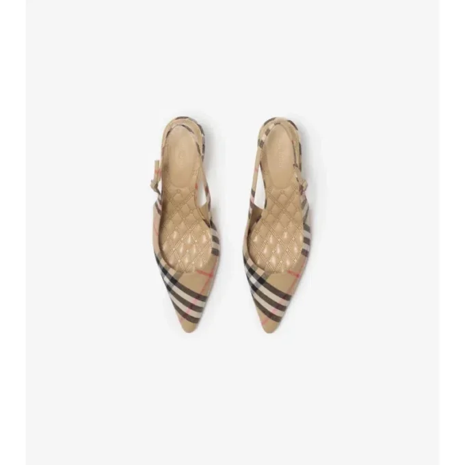 Check Dame Slingback Pumps Check Dame Slingback Pumps
