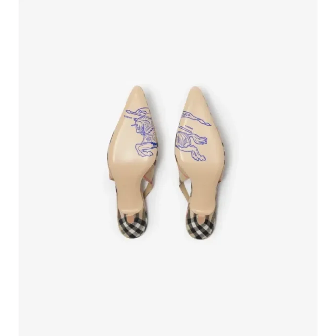 Check Dame Slingback Pumps Check Dame Slingback Pumps
