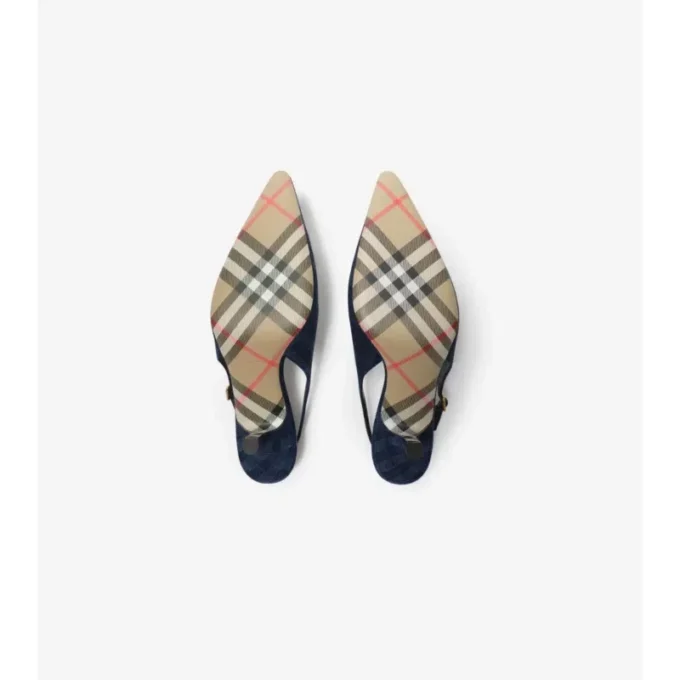Check Dame Slingback Pumps Check Dame Slingback Pumps