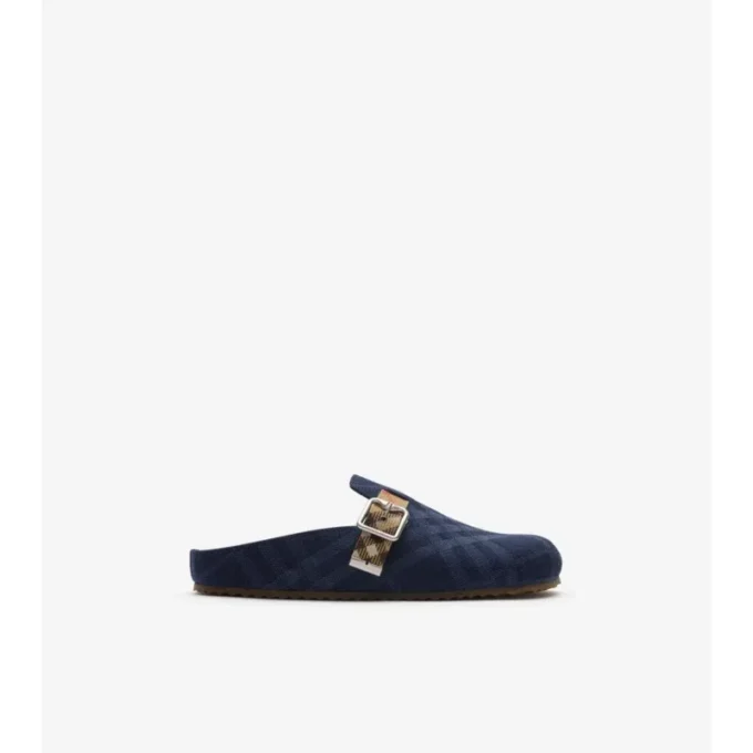 Check Denim Urchin Clogs Check Denim Urchin Clogs