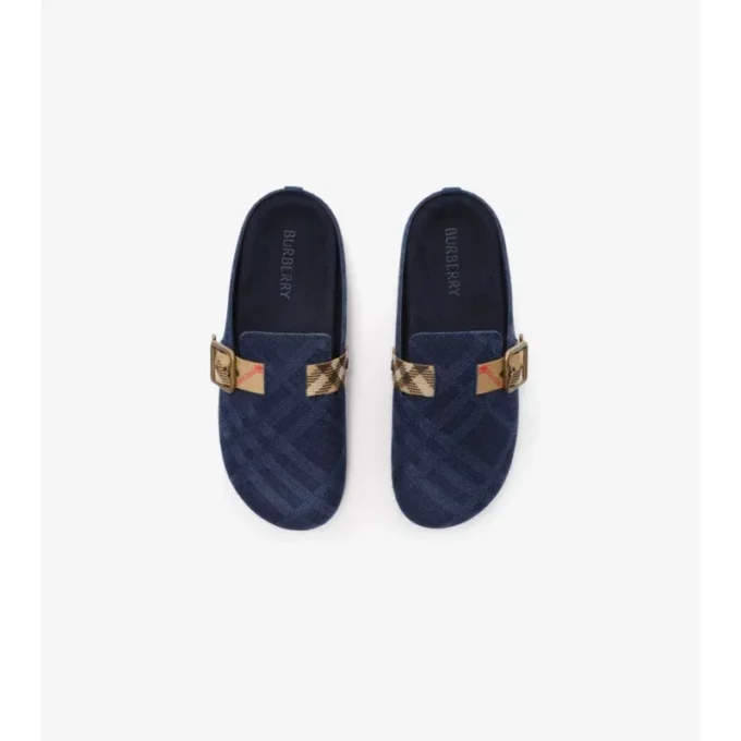 Check Denim Urchin Clogs Check Denim Urchin Clogs