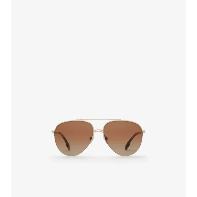 Check Detail Aviator-solglasögon Check Detail Aviator-solglasögon