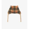 Check Fleece Trapper Hat