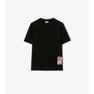 Check Label Bomull T-shirt