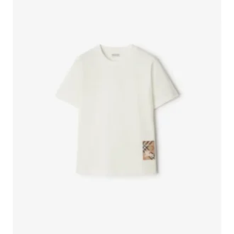 Check Label Bomull T-shirt