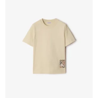 Check Label Bomull T-shirt
