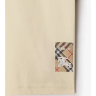 Check Label Bomull T-shirt