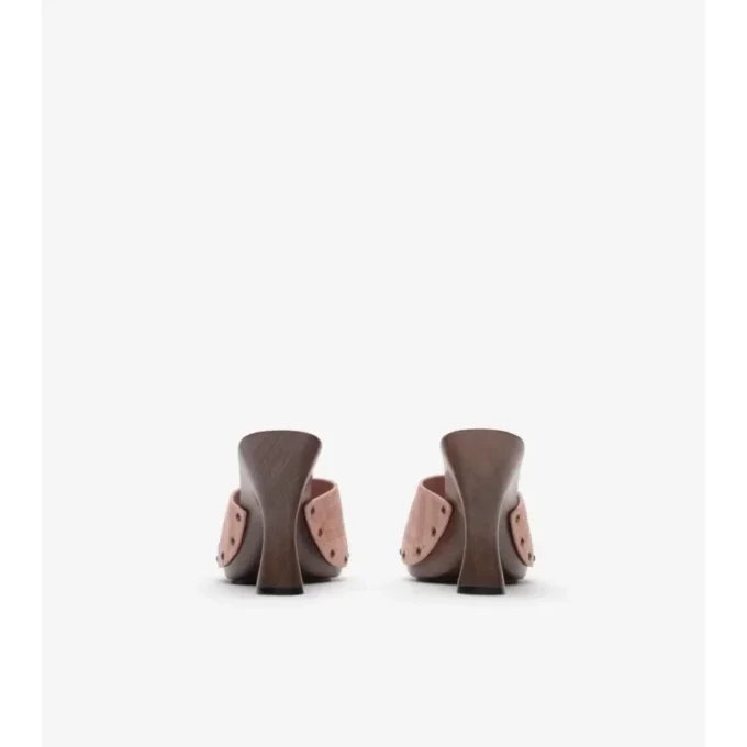 Check Suede Potter Mules Check Suede Potter Mules