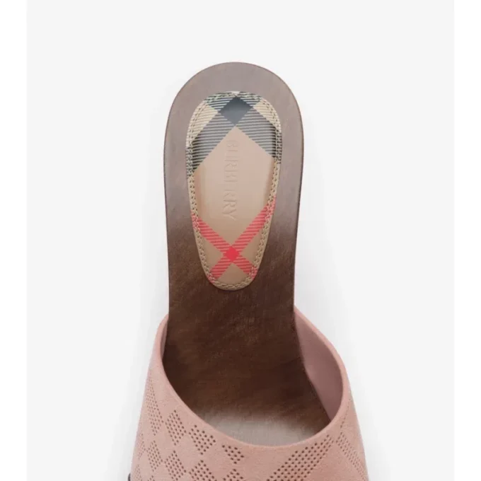 Check Suede Potter Mules Check Suede Potter Mules